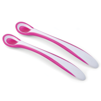 Nuvita Löffel mit Wärmersensor 2er Set.  Pink
