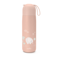 Nuvita thermos bottle baby 400ml with drinking cup pink