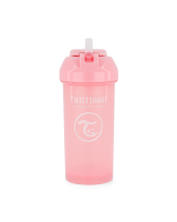 Twistshake Straw Cup 360ml 12+m Pastel Pink