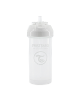 Twistshake Straw Cup 360ml 12+m Pastel Weiss
