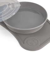 Twistshake Click-Mat Mini + Plate Pastel Grey
