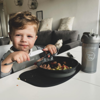 Twistshake Click-Mat Mini + Plate Black