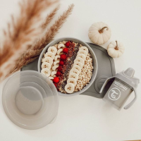 Twistshake Plate 6+m Pastel Grey