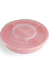 Twistshake Divided Plate 6+m Pastel Pink