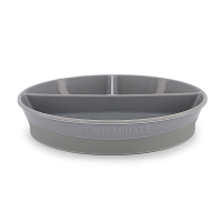 Twistshake Divided Plate 6+m Pastel Grey