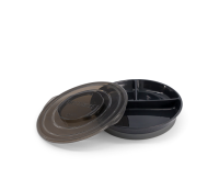 Twistshake Divided Plate 6+m Black