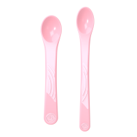 Twistshake 2x Feeding Spoon Set 4+m Pastel Pink