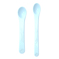 Twistshake 2x Feeding Spoon Set 4+m Pastel Blue