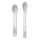 Twistshake 2x Feeding Spoon Set 4+m Pastel Grey