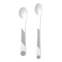 Twistshake 2x Feeding Spoon Set 4+m Weiss