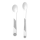 Twistshake 2x Feeding Spoon Set 4+m Blanc
