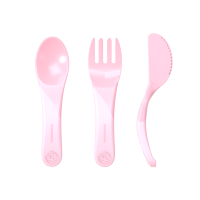 Twistshake Learn Cutlery 6+m Pastel Pink