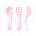 Twistshake Learn Cutlery 6+m Pastel Pink