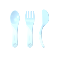 Twistshake Learn Cutlery 6+m Pastel Blue