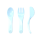 Twistshake Learn Cutlery 6+m Pastel Blue