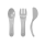 Twistshake Learn Cutlery 6+m Pastel Gris