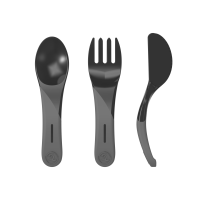 Twistshake Learn Cutlery 6+m Schwarz
