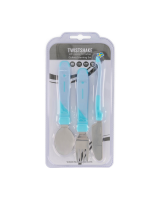 Twistshake Learn Cutlery Stainless Steel 12+m Pastel Blue