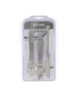 Twistshake Learn Cutlery Stainless Steel 12+m Pastel Gris