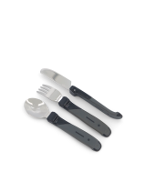 Twistshake Learn Cutlery Stainless Steel 12+m Schwarz
