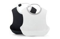 Twistshake 2x Bib 4+m Pastel Noir Blanc