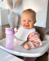 Twistshake 2x Bib 4+m Pastel White Grey
