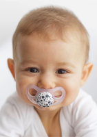 Twistshake 2x Pacifier 0-6m Black White