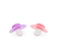 Twistshake 2x Nuggi 0-6m Pastel Pink Purple