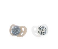 Twistshake 2x Nuggi 0-6m Pastel Grey White