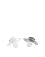 Twistshake 2x Nuggi-Nuggi Pastel Grau Weiss 6+m