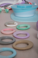 Twistshake Teething Ring 1+m Pastel Grey