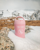 Twistshake Stainless Steel Food Vorratsbehälter350 ml  Pastel Pink