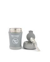 Twistshake Stainless Steel Food Vorratsbehälter350 ml  Pastel Grey