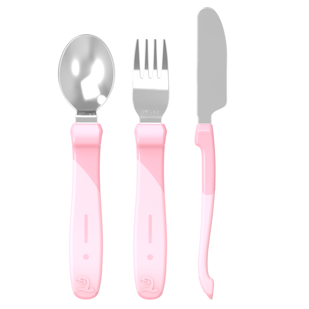 Tiny Twinkle Lernbesteck Für Babys 6-24 Monate - Silikon Entwöhnung Besteck Set