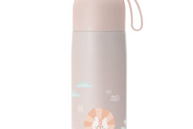 Nuvita Thermosflasche Baby 400ml mit Trinkbecher rosa