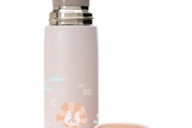 Nuvita Thermosflasche Baby 400ml mit Trinkbecher rosa – Bild 2