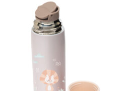 Nuvita Thermosflasche Baby 400ml mit Trinkbecher rosa – Bild 5